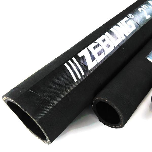 4 Inch Flexible Rubber Air Water Discharge Hose Textile Braided Reinforcement