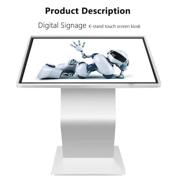 49 Inch Exhibition Hall Interactive Self Service Kiosk Vertical Touch Screen