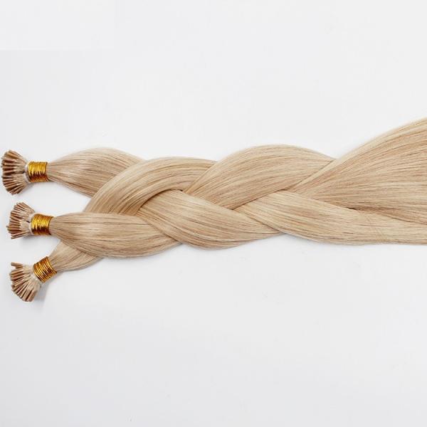 Grampo humano da ponta do Virgin V em extensões para o cabelo fino, cor pura do cabelo