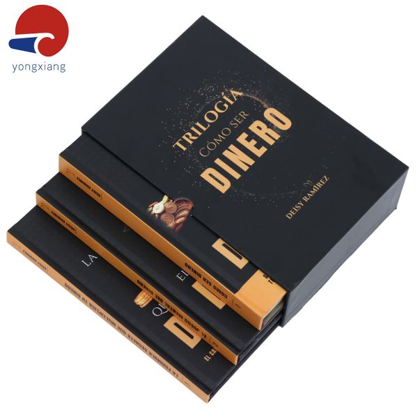 Multilingual Luxury Book Printing Full Color Offset Printing Books With Drawer Style Box