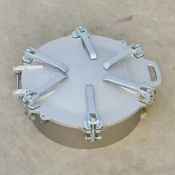 Couvercle de trou d'homme à ouverture rapide en alliage d'aluminium pour applications intensives, en nitrile / caoutchouc fluoré / silicone