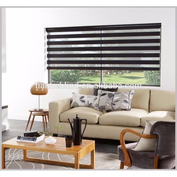 Polyester Cheap Fabric Zebra Blinds Combi Dual Blinds