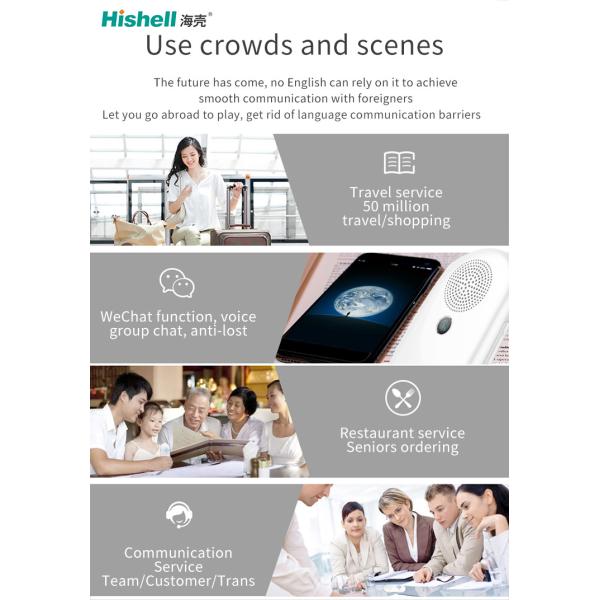 Noise Reduction Portable Voice Translator Real Time Translation 119 Languages F1A