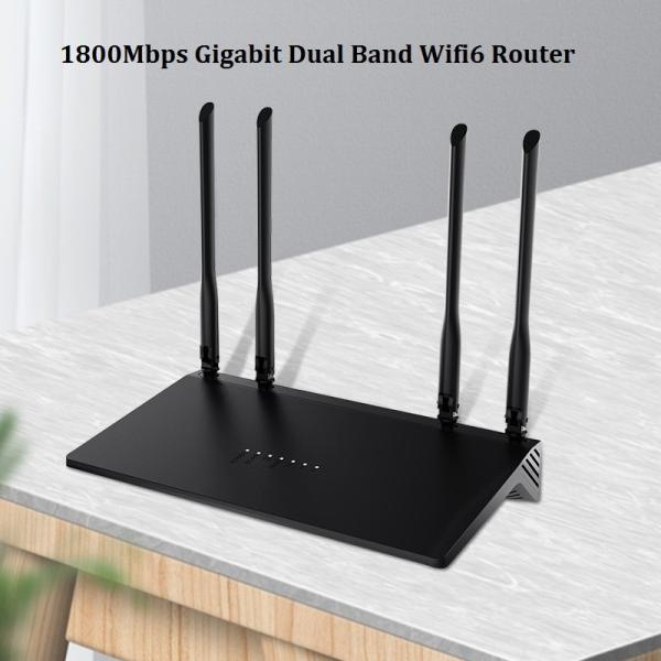 1800Mbps 256MB WiFi 6 Mesh Router Smart Dual Band 5G For Gaming