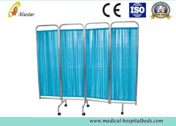 Stainless Steel 4 Panel Hospital Privacy Screen, Ward Room Hospital Folding Screen (ALS-WS01)