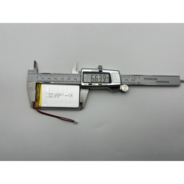 3.7V 2000mAh Square Rechargeable Battery Cell Li-polymer Battery for Portable Scanner
