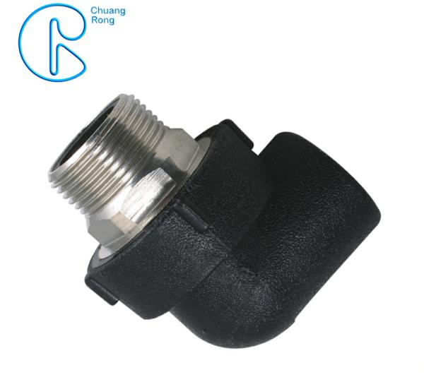 PE100 PN16 SDR11 HDPE Socket Fusion Fittings Male Elbow for Water Supply