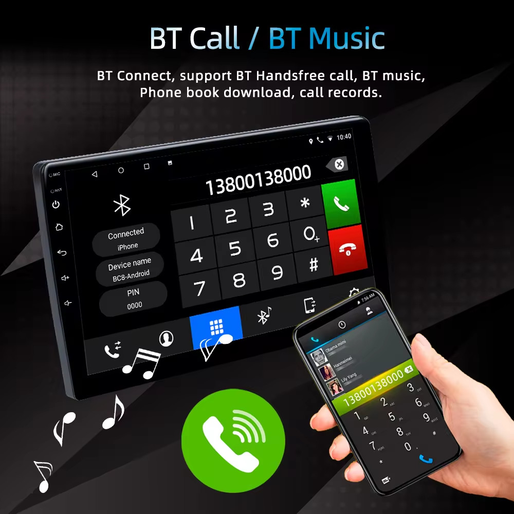 9 дюймов 10 дюймов 9853 Android Car Multimedia для универсальной навигации автомобиля