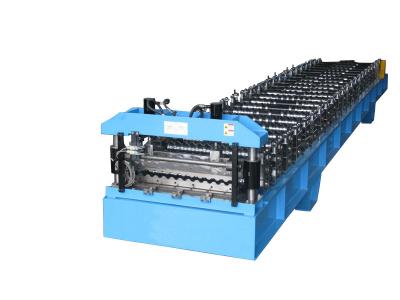 Personalizado corrugue o rolo do telhado que forma a máquina com o armário do controlo automático do PLC