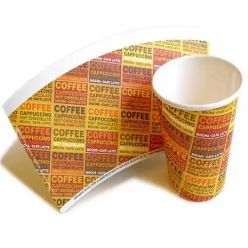 Water-Based Coating Paper Cup Fan Food Grade Substitute PE Paper Sheets Eco-Friendly Recyclable Raw Material Paper Fan