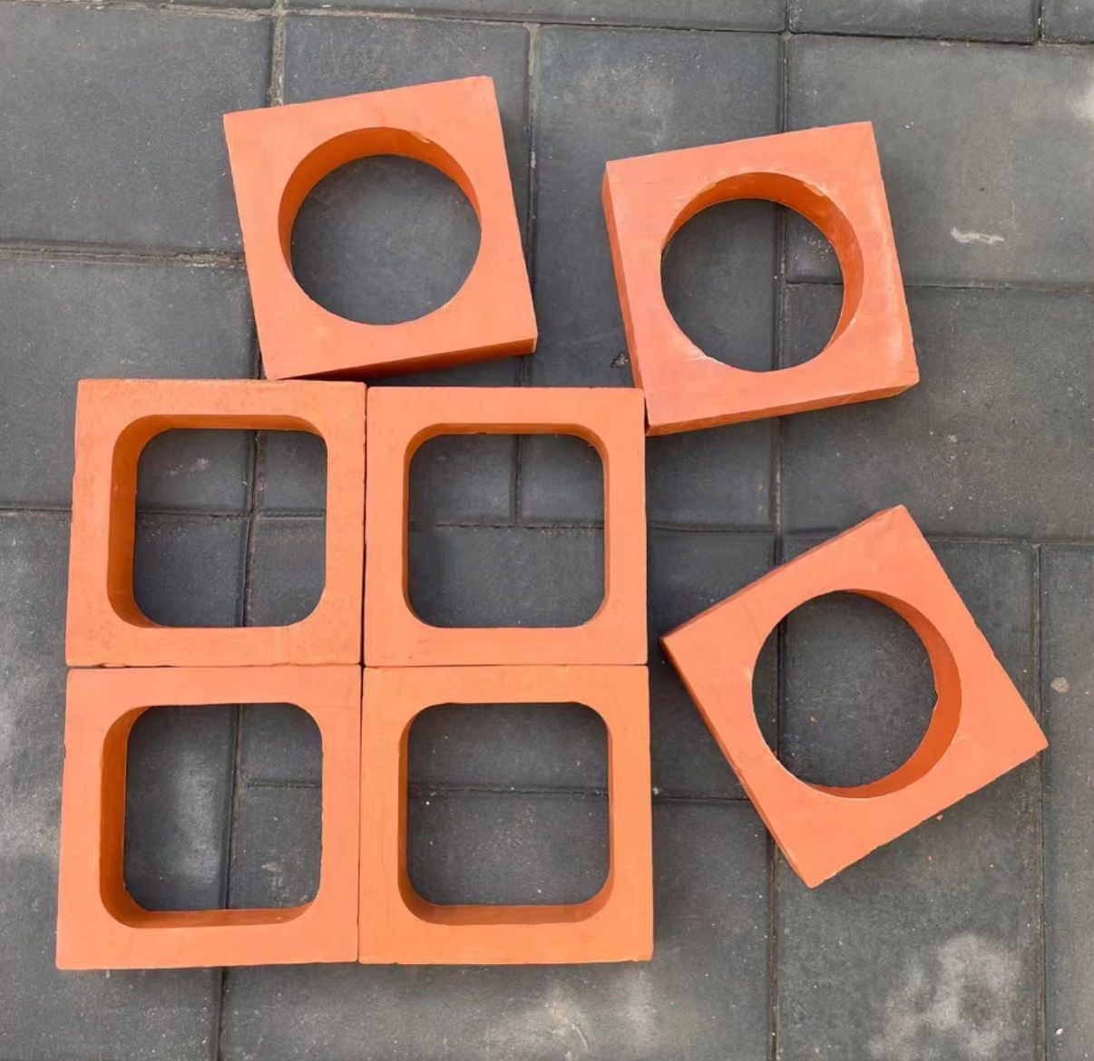 Ventilation Block Brick Circle Design Terracotta Clay Window Screen