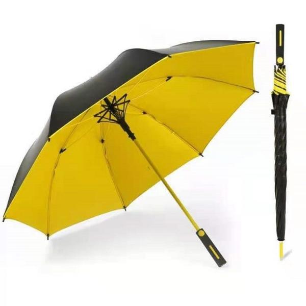 Customized Logo Windproof Golf Umbrella with 190T Nylon Fabric and 8k 27inch