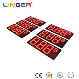 MCU Controlled Digital Gas Price Sign Red / Green / White LED Gas Station Signs