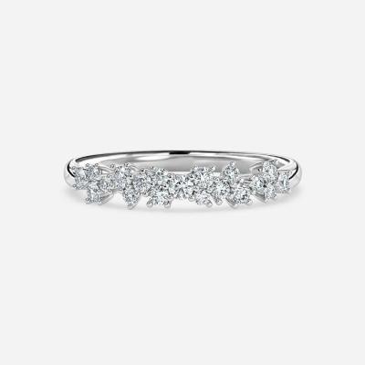 Lab Created Diamond Wedding Band Round Cut 1 Carat Lab Grown Diamond Ring