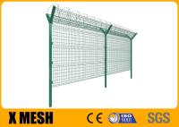 Fil de l'aéroport V Mesh Security Fencing 5mm avec la preuve noire d'abrasion de barbelé de rasoir
