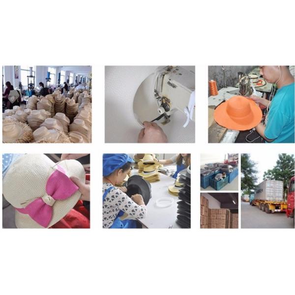 Mesh Inside Women's Floppy Straw Beach Hat Sun Visor Wide Brim Stripe For Summer