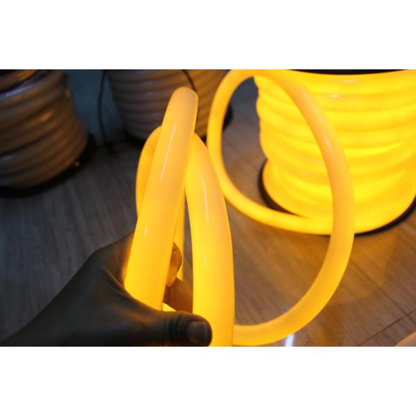 hot sale 360degree building yellow 110v pvc neon flex lights for building