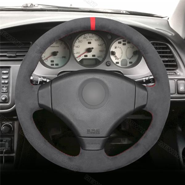 Custom Honda Integra Type R DC2 1998-2000 Civic EK9 1997-2002 Suede Steering Wheel Cover