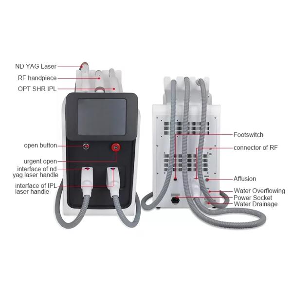 Opt Nd Yag Laser RF Hair Tattoo Removal Beauty Machin