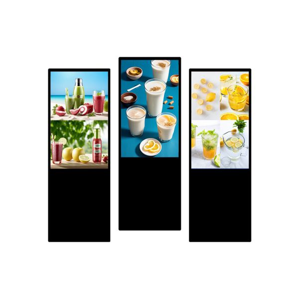 MJK 4K Ultra HD Advertising Screen 43 Inch Interactive Touch Screen Kiosk Indoor Floor Standing Digital Signage Player