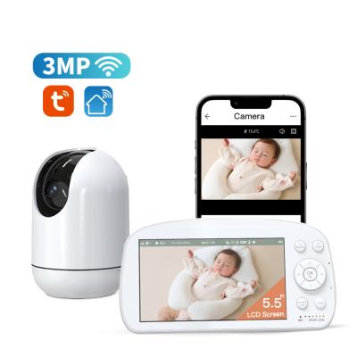 Moniteur vidéo bébé 1080P PTZ IP Wifi 2.4Ghz Caméra à deux voies Audio Smart Home