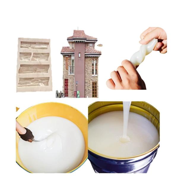 Bulk RTV2 Platinum Silicone Rubber Liquid For Making Gypsum Concrete Crafts Mold