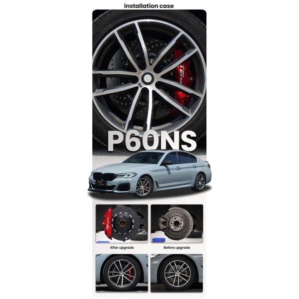 Kit de freinage avant rétrofit TEI P60NS 6 pistons pour BMW F30 F80 E90 315i 320i 325i 330i, disque 355/378*28mm