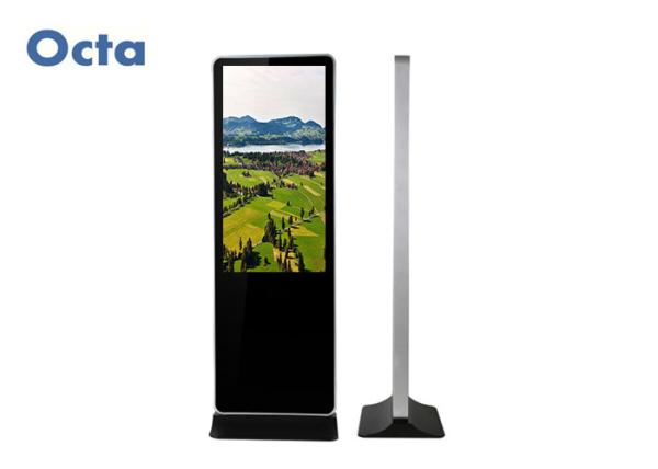 Indoor Free Standing Digital Signage 1080P 55 Inch LCD Advertising Screen
