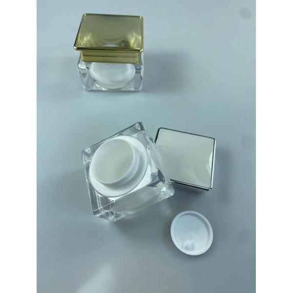 Шелковые печатные бутылки косметические 30g/50g квадратные акриловые бутылки для конечного макияжа