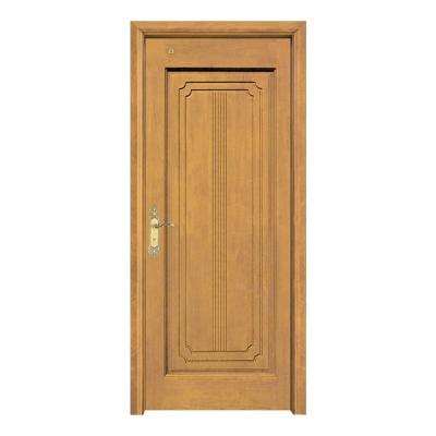100% Solid Wood Entrance Doors 208cm European Style Interior Wooden Door