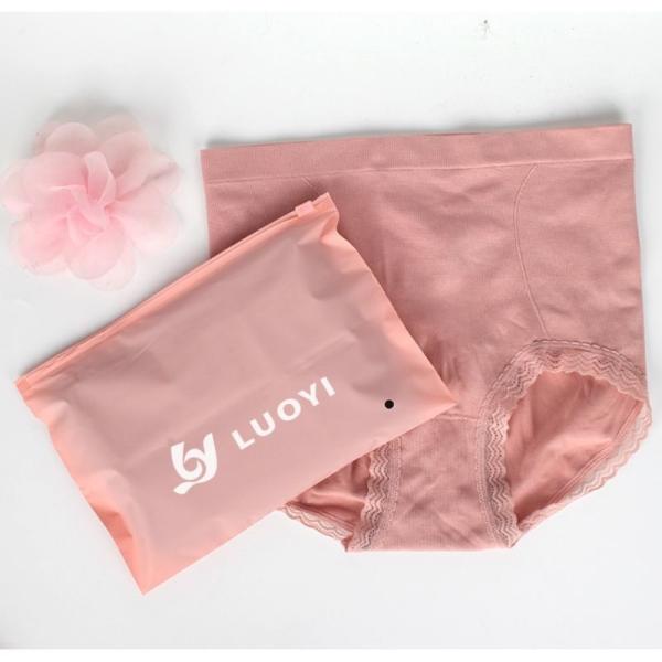 Biodegradable CPE Zipper Bag Recyclable Clothing Packaging Bags With Logo