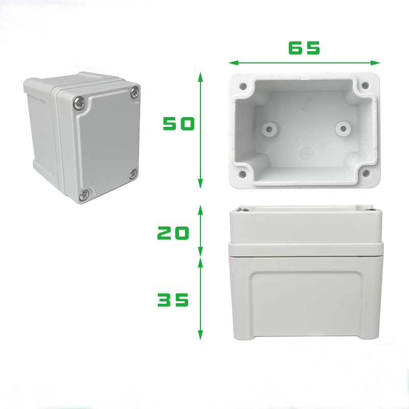 Коробки проекта соединения IP66 ABS TY-506555 приложение 50* 65* 55 пластиковой водоустойчивое