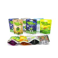 Customized Standing Zipper Fruit Flavor Tobacco Bag Cigar Mylar Bag Tobacco Pouch Resealable Plastic Weed Bag