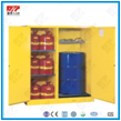 Barrel Type Flammable Safety Storage Cabinets , Yellow Chemical Storage Cabinets