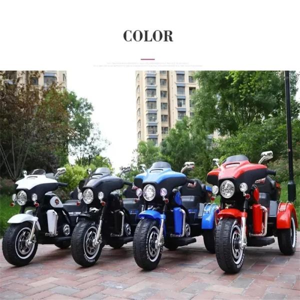 Remote Control Exquisite Kids Electric Motorcycle 3 Wheel 6-12km/H Speed