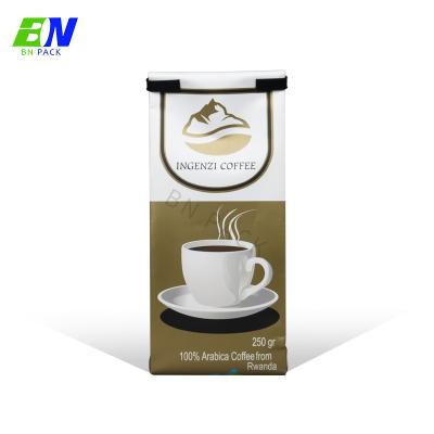 ISO Supplier FDA Certificate 1 Pound Coffee Pouches Flat Bottom Bags  Gusset Pouch With Valve