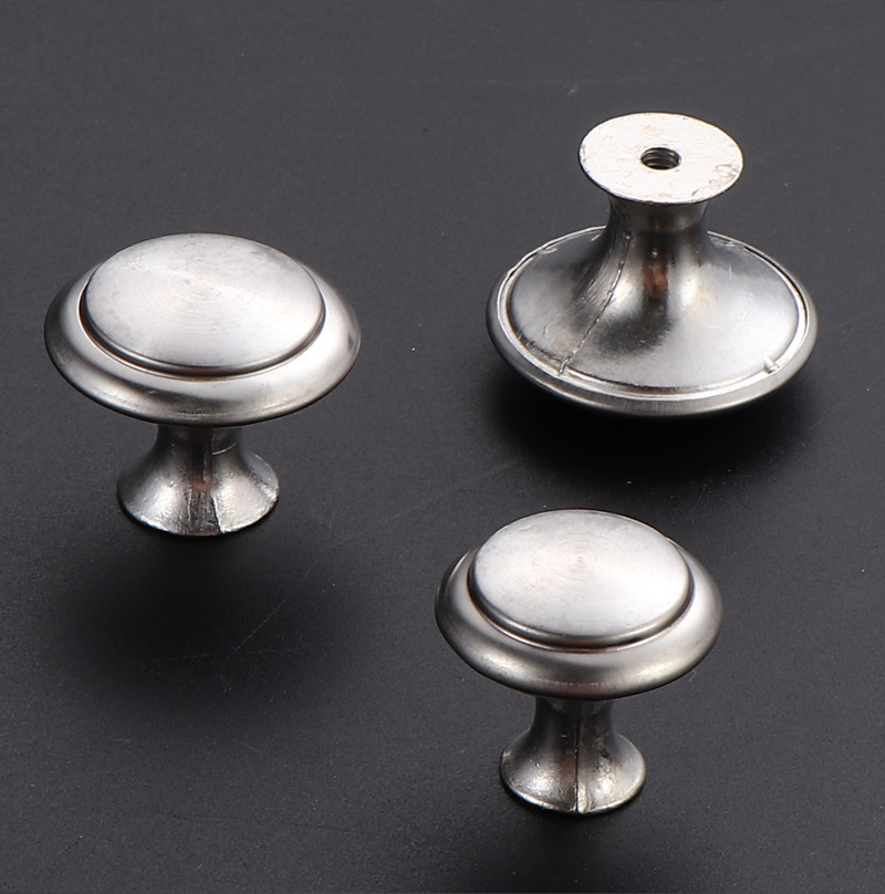 Single Hole Stainless Steel Mushroom Knob in Gold Silver Black-for Cabinets Door Shoe Drawer & Bedroom Bathroom Use