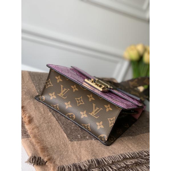 M90568 Spring Street Monogram Vernis patent leather and Monogram coated carvas and Epi leather handbag