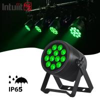 L'allumage d'aluminium RGBWA UV LED Par plat 12x20W éclairage DJ Par Cannes Dmx 512 Lumière de lavage éclairage de scène pour l'église