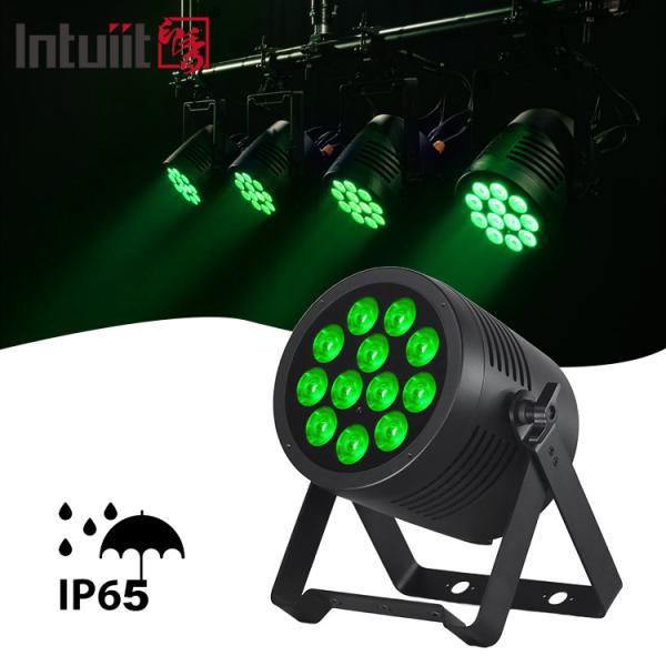 Aluminum Alloy RGBWA UV LED Flat Par 12x20W Lighting DJ Par Cans Dmx 512 Light Wash Stage Lighting for Church