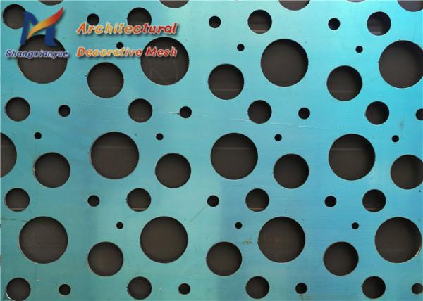 Metal perfurado azul Mesh Dividers 2.0mm Mesh Sheet perfurado de aço inoxidável