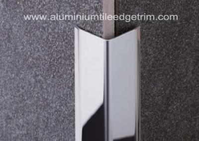 Polished Stainless Steel Tile Trim / Angle Trim , Stainless Tile Edge Trim 20mm X 20mm X 2.44m