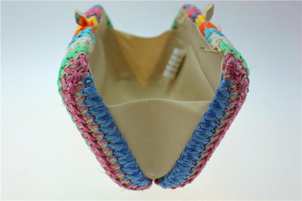 Pretty Weave Women Evening Clutch Bags Multicolored Handmade For Dress