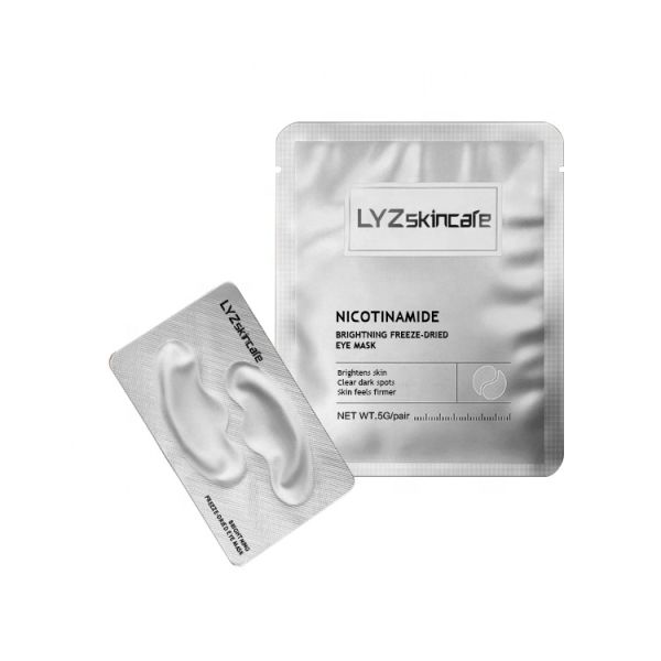 OEM Customized Private Label Eye Mask Niacinamide Hyaluronic Acid Freeze Dried Pearl Powder Removes Dark Circles Reduces Fine