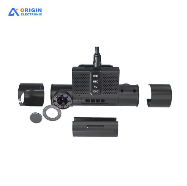 360° Angle Emergency-Ready Dashcam G-SENSOR SOS Alerts with GPS Powered by Car Charger