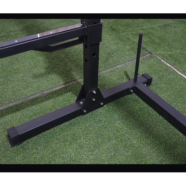 Treinador de ginástica integrado Barbell Stand levantamento de peso Rack Squat Rack para a comunidade