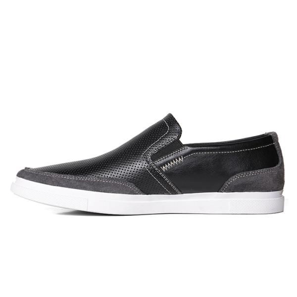 Summer Handmade Mens Slip On Sneakers Hollow Out Mens Black Driving Loafers
