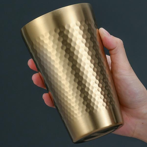 Double Wall Stainless Steel Cups Mug For Beer Coffee Drinking 5oz 450ml