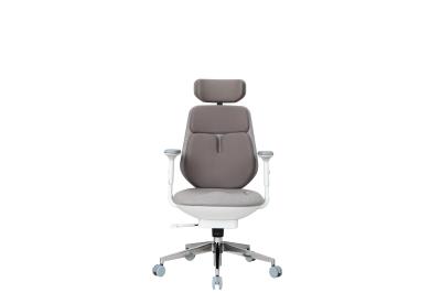 Cadeira PC ergonômica com ajuste de mola adaptável Airbag duplo cinza