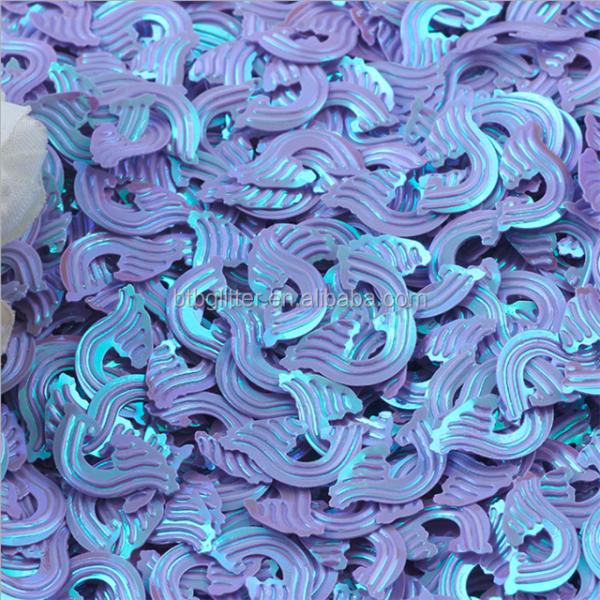 Sea Wave Sequined Fluorescent Pieces 18mm Glass Ball Stuffers and Ornaments Hand DIY Accessories